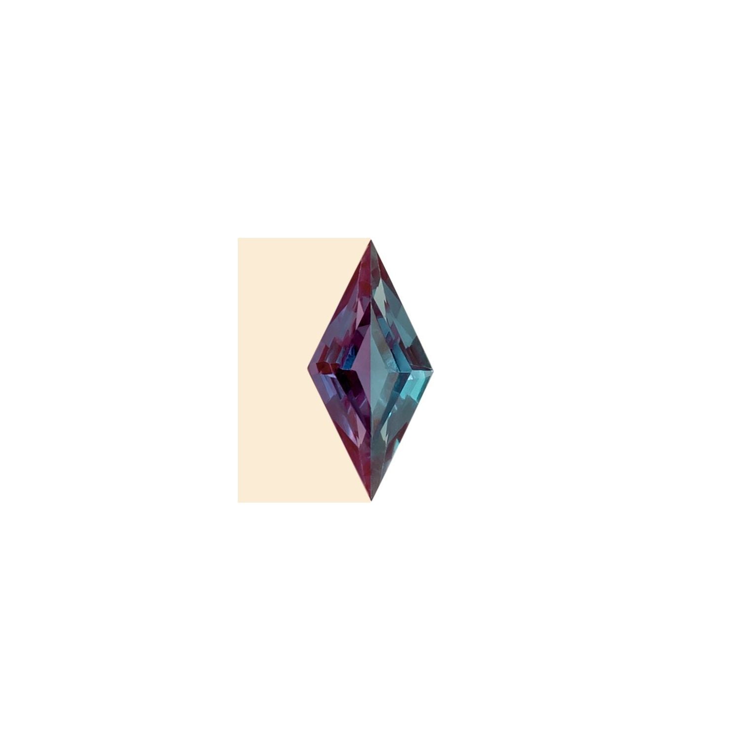 8x4 mm Lozenge Lab-Grown Color Change Alexandrite – Step-Cut – Eye-Clean Quality — Sapphire Row