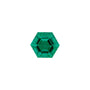 8 mm Hexagon Lab-Grown Green Emerald – Step-Cut – Eye-Clean Quality — Sapphire Row