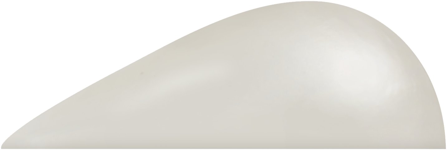 22x14 mm Pear White Cultured Pearl – Mabe – Standard Quality — Sapphire Row
