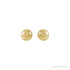 Sapphire Row Gold Ball Stud Earrings - Yellow Gold (view 2)