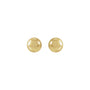 Sapphire Row Gold Ball Stud Earrings - Yellow Gold (view 2)