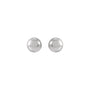 Sapphire Row Gold Ball Stud Earrings - White Gold (view 2)