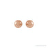 Sapphire Row Gold Ball Stud Earrings - Rose Gold (view 2)