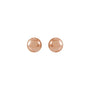 Sapphire Row Gold Ball Stud Earrings - Rose Gold (view 2)