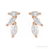 Sapphire Row Natural Diamond Trailing Marquise Earrings - Rose Gold (view 2)