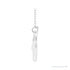 Sapphire Row Interlocking Circles Necklace - White Gold, Standard (view 2)