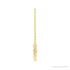 Sapphire Row Interlocking Circles Necklace - Yellow Gold, Petite (view 2)