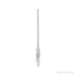 Sapphire Row Interlocking Circles Necklace - Platinum, Petite (view 2)