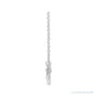 Sapphire Row Interlocking Circles Necklace - Platinum, Petite (view 2)