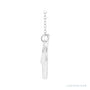Sapphire Row Interlocking Circles Necklace - White Gold, Jumbo (view 2)