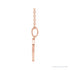 Sapphire Row Gold SunDisc Necklace - Rose Gold (view 2)