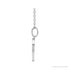 Sapphire Row Gold SunDisc Necklace - White Gold (view 2)