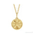 Sapphire Row Gold SunDisc Necklace - Yellow Gold