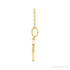 Sapphire Row Gold SunDisc Necklace - Yellow Gold (view 2)