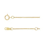 Sapphire Row Natural Black Diamond Station Necklace - Yellow Gold, 3-Station (1/5 ctw) (view 2)