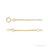Sapphire Row Natural Black Diamond Station Necklace - Yellow Gold, 5-Station (1/4 ctw) (view 2)