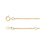 Sapphire Row Natural Black Diamond Station Necklace - Yellow Gold, 5-Station (1/4 ctw) (view 2)