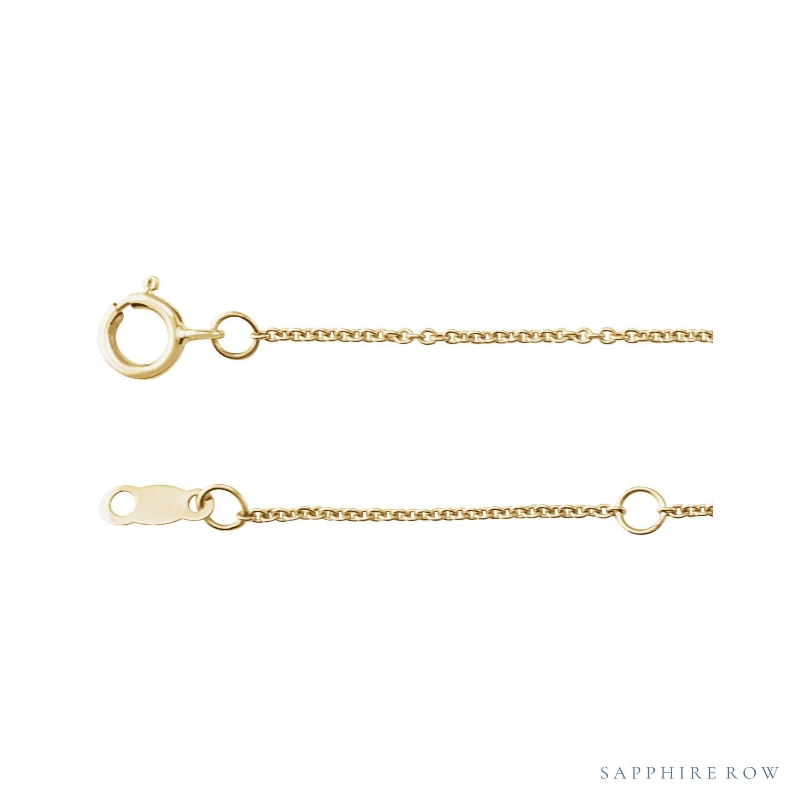 Sapphire Row Natural Black Diamond Station Necklace - Yellow Gold, 5-Station (1/4 ctw) (view 2)