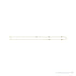 Sapphire Row Natural Black Diamond Station Necklace - Yellow Gold, 5-Station (1/4 ctw) (view 3)