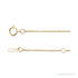 Sapphire Row Natural Black Diamond Station Necklace - Yellow Gold, 7-Station (1/3 ctw) (view 2)