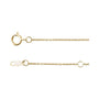 Sapphire Row Natural Black Diamond Station Necklace - Yellow Gold, 7-Station (1/3 ctw) (view 2)