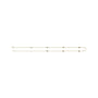 Sapphire Row Natural Black Diamond Station Necklace - Yellow Gold, 7-Station (1/3 ctw) (view 3)