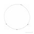 Sapphire Row Natural Black Diamond Station Necklace - White Gold, 3-Station (1/5 ctw)