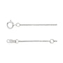 Sapphire Row Natural Black Diamond Station Necklace - White Gold, 3-Station (1/5 ctw) (view 3)