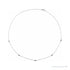 Sapphire Row Natural Black Diamond Station Necklace - White Gold, 5-Station (1/4 ctw)