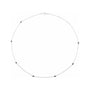 Sapphire Row Natural Black Diamond Station Necklace - White Gold, 7-Station (1/3 ctw)
