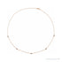 Sapphire Row Natural Black Diamond Station Necklace - Rose Gold, 5-Station (1/4 ctw)