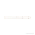Sapphire Row Natural Black Diamond Station Necklace - Rose Gold, 5-Station (1/4 ctw) (view 2)