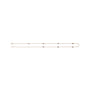 Sapphire Row Natural Black Diamond Station Necklace - Rose Gold, 7-Station (1/3 ctw) (view 2)