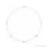 Sapphire Row Natural Diamond Baguette Station Necklace - White Gold, 18", 5-Station (1/3 ctw)