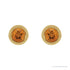 Sapphire Row Natural Bezel-Set Gemstone Studs - Citrine, Yellow Gold (view 2)
