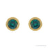 Sapphire Row Natural Bezel-Set Gemstone Studs - Alexandrite, Yellow Gold, 3.5mm (view 2)