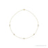 Sapphire Row Natural Diamond Station Necklace - Yellow Gold, 5-Station (1/2 ctw)