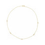 Sapphire Row Natural Diamond Station Necklace - Yellow Gold, 5-Station (3/4 ctw)
