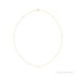 Sapphire Row Natural Diamond Station Necklace - Yellow Gold, 7-Station (1/4 ctw)