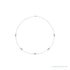 Sapphire Row Natural Diamond Station Necklace - White Gold, 5-Station (1 ctw)