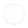 Sapphire Row Natural Diamond Station Necklace - White Gold, 5-Station (1/2 ctw) (view 2)
