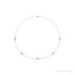 Sapphire Row Natural Diamond Station Necklace - White Gold, 5-Station (3/4 ctw)