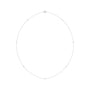 Sapphire Row Natural Diamond Station Necklace - White Gold, 7-Station (1/4 ctw)