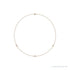 Sapphire Row Natural Diamond Station Necklace - Rose Gold, 3-Station (1/4 ctw)