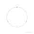 Sapphire Row Natural Diamond Station Necklace - Rose Gold, 3-Station (1/5 ctw)