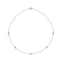 Sapphire Row Natural Diamond Station Necklace - Rose Gold, 5-Station (1/2 ctw)