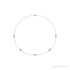 Sapphire Row Natural Diamond Station Necklace - Rose Gold, 5-Station (3/4 ctw)
