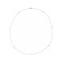 Sapphire Row Natural Diamond Station Necklace - Rose Gold, 7-Station (1/3 ctw)