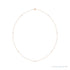 Sapphire Row Natural Diamond Station Necklace - Rose Gold, 7-Station (1/4 ctw)