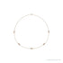 Sapphire Row Natural Diamond Station Necklace - Rose Gold, 5-Station (1 ctw)